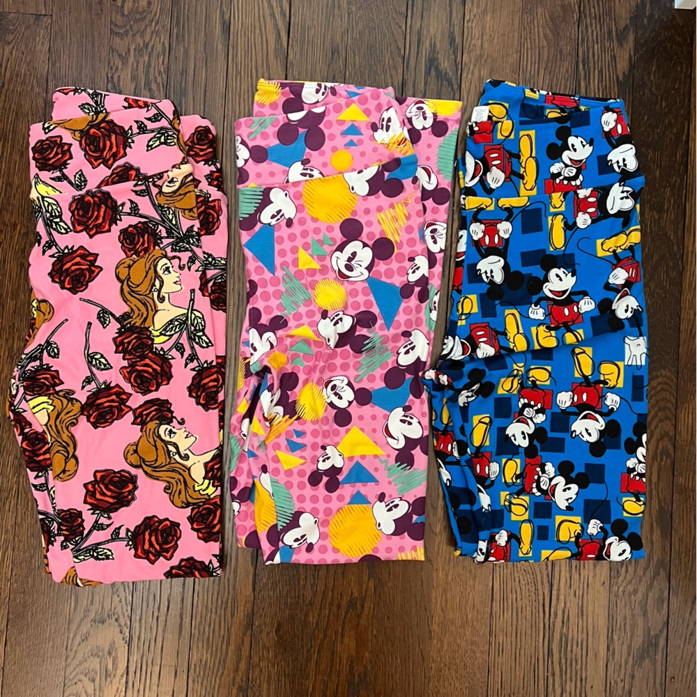Lularoe Disney leggings - One Size OS - Set of 3